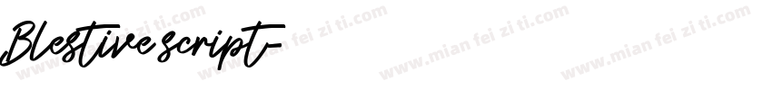 Blestive script字体转换